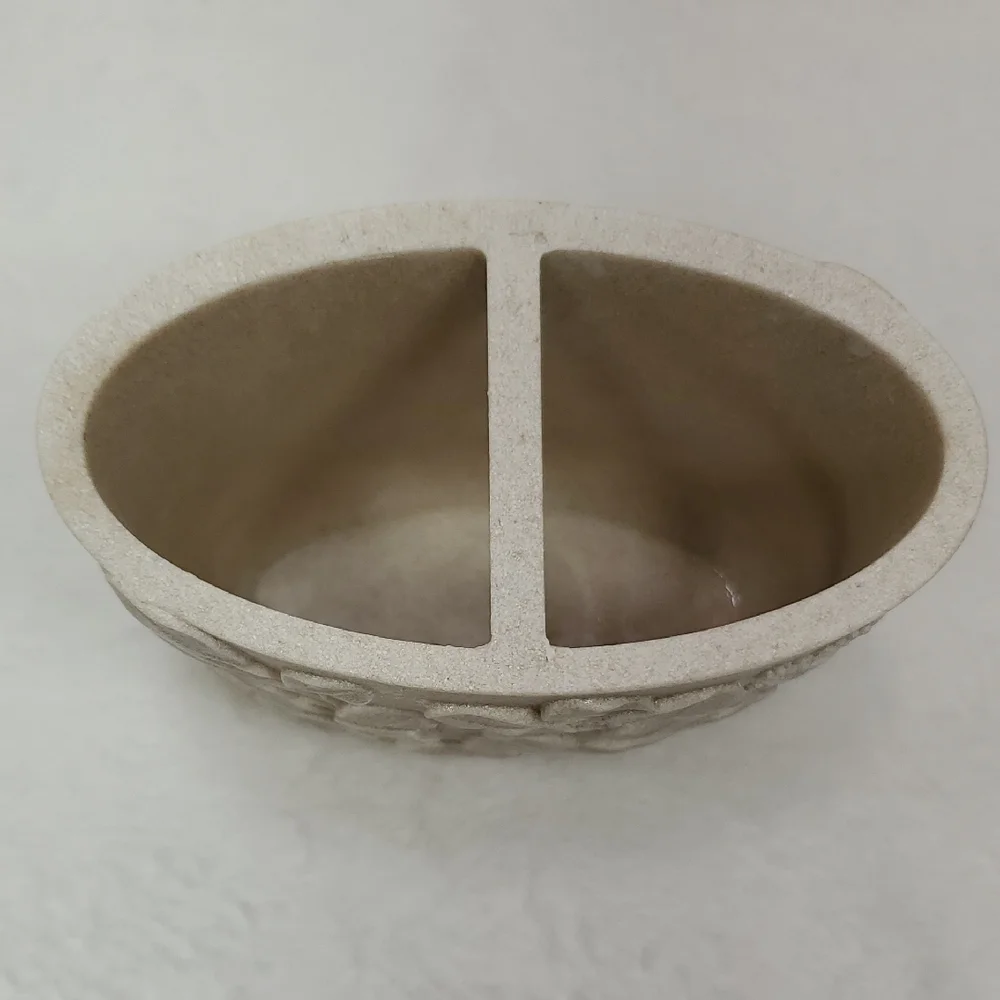 Embossed Floral Eucalyptus Toothbrush Holder